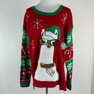 United States Sweaters Llama Ugly Christmas Sweater Size XL